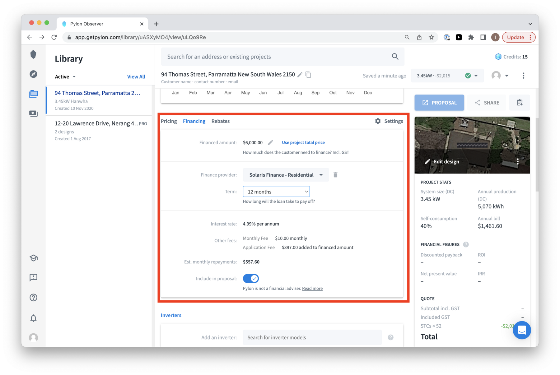 Step 4: Add Finance to Quote